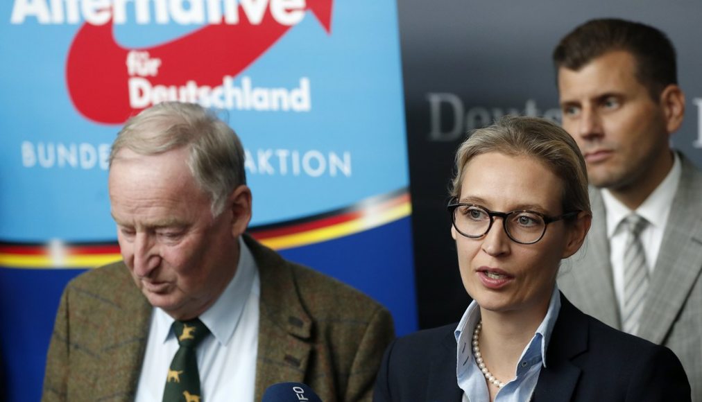 l'AFD a remporté 13% des suffrages lors des dernières élections en Allemagne (septembre 2017) © Keystone l'AFD a remporté 13% des suffrages lors des dernières élections en Allemagne (septembre 2017) © Keystone