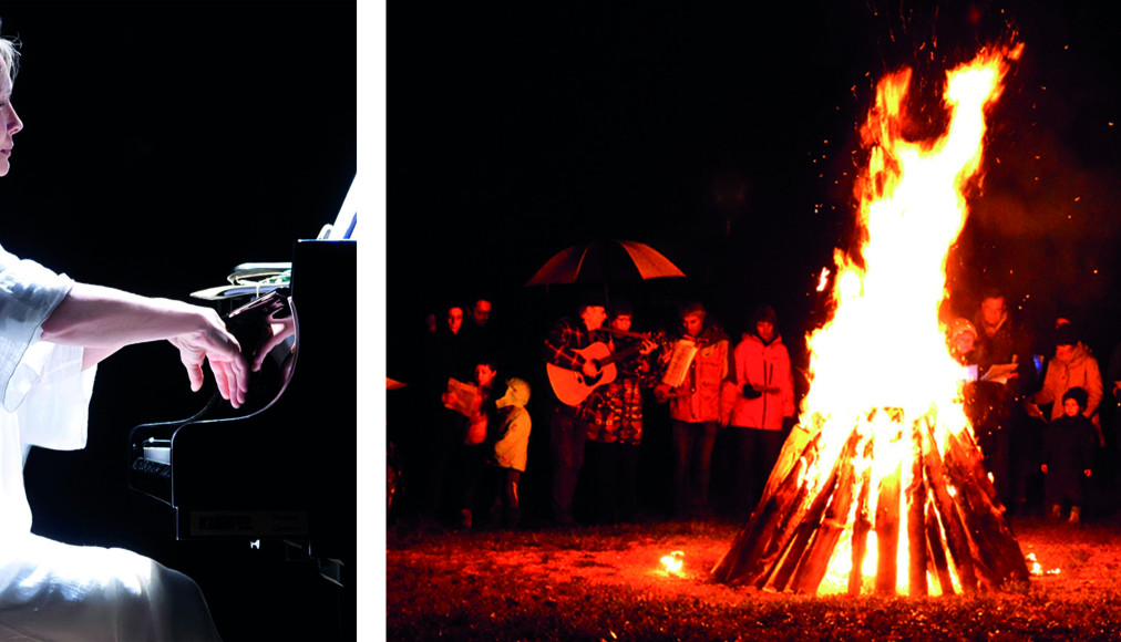 Concert, feu de l&#039;Avent, agape / Fête de l&#039;Avent à Crêt-Bérard