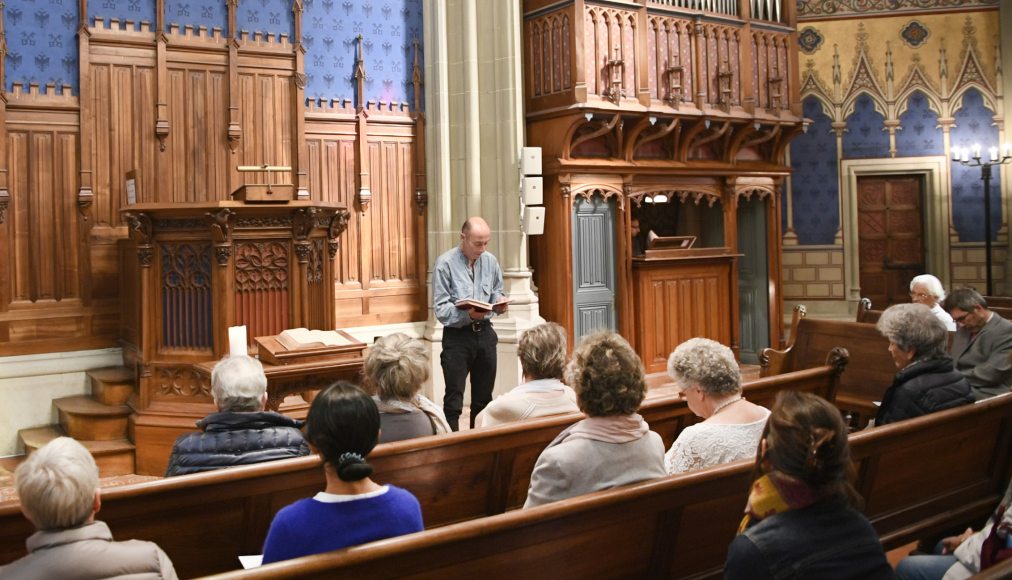 La liturgie est plus courte mais tout autant aboutie que lors d'un culte traditionnel La liturgie est plus courte mais tout autant aboutie que lors d'un culte traditionnel / © Alain Grosclaude