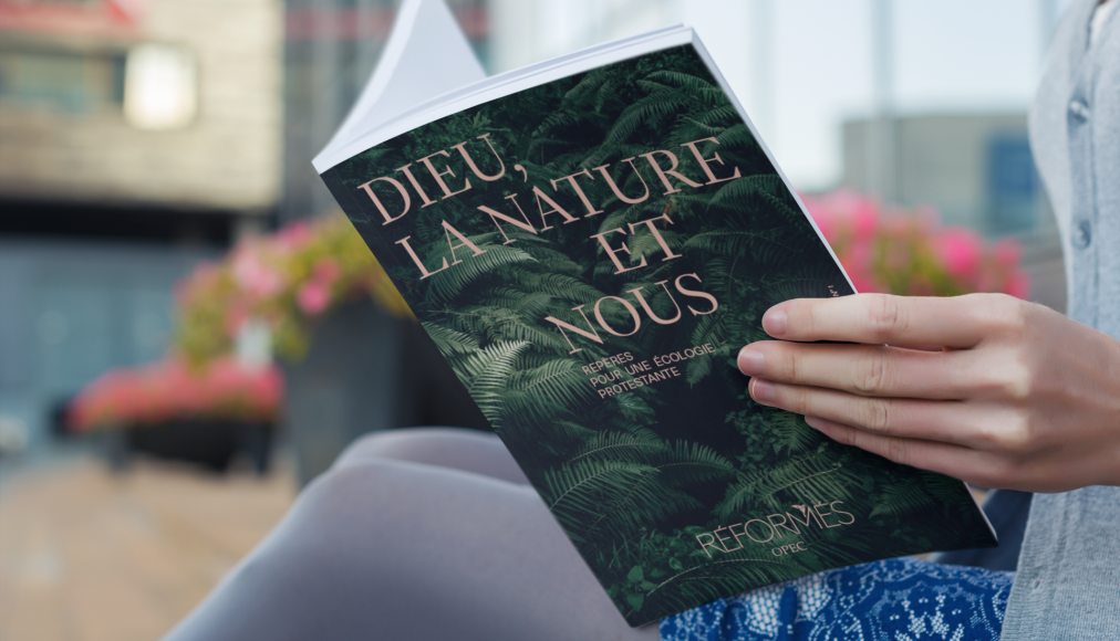 Photomontage du mook «Dieu, la nature et nous» Photomontage du mook «Dieu, la nature et nous» / Réformés/OPEC