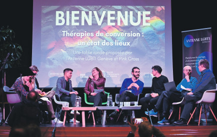 Avant le colloque lausannois, une table ronde de l’Antenne LGBTI de Genève soulevait déjà le problème de ces «thérapies» en novembre 2022. / © Alain Grosclaude